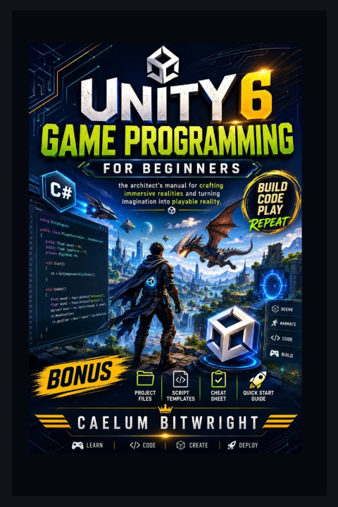 Knjiga Unity 6 Game Programming for Beginners Caelum Bitwright