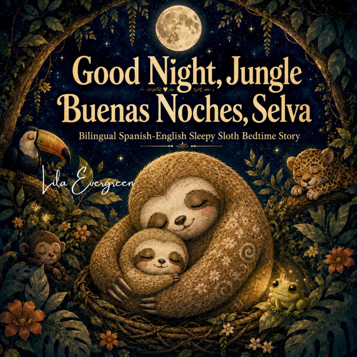 Kniha Good Night, Jungle / Buenas Noches, Selva Lila Evergreen