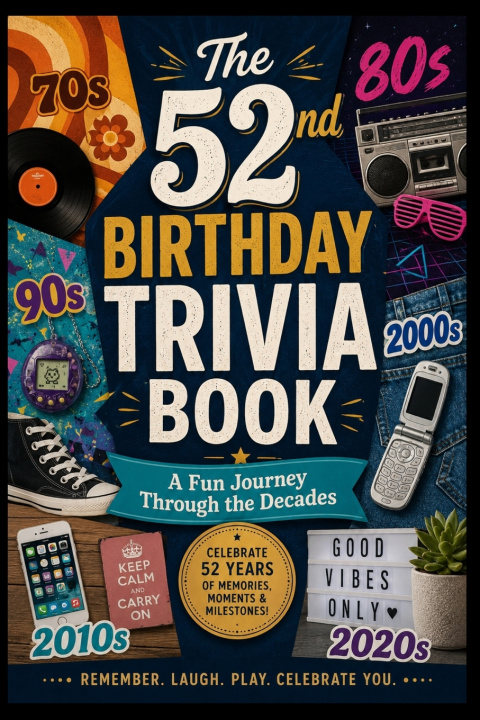 Könyv The 52nd Birthday Trivia Book Liam Calder