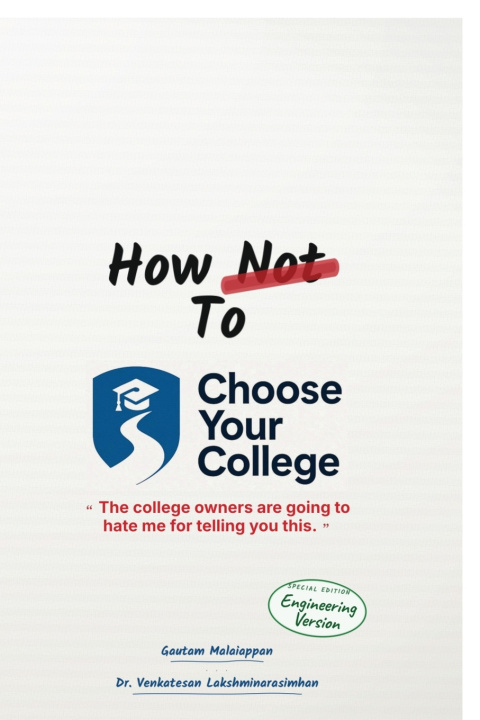 Könyv How Not to Choose Your College Gautam Malaiappan