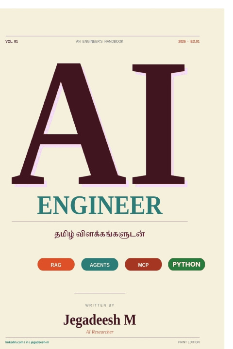 Książka AI ENGINEER TAMIL JEGADEESH M