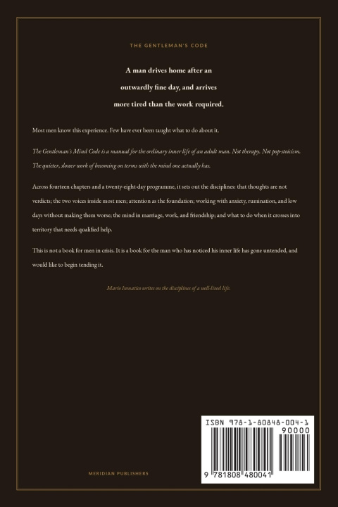 Book The Gentleman's Mind Code Mario Inmatico