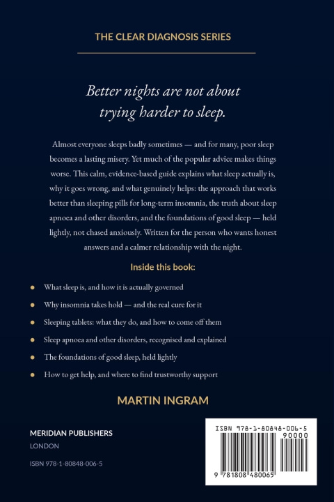 Livro Understanding Sleep Martin Ingram