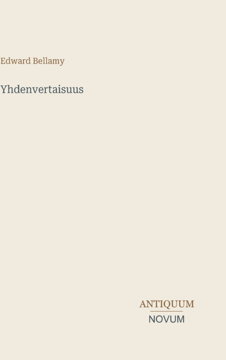 Libro Yhdenvertaisuus Edward Bellamy
