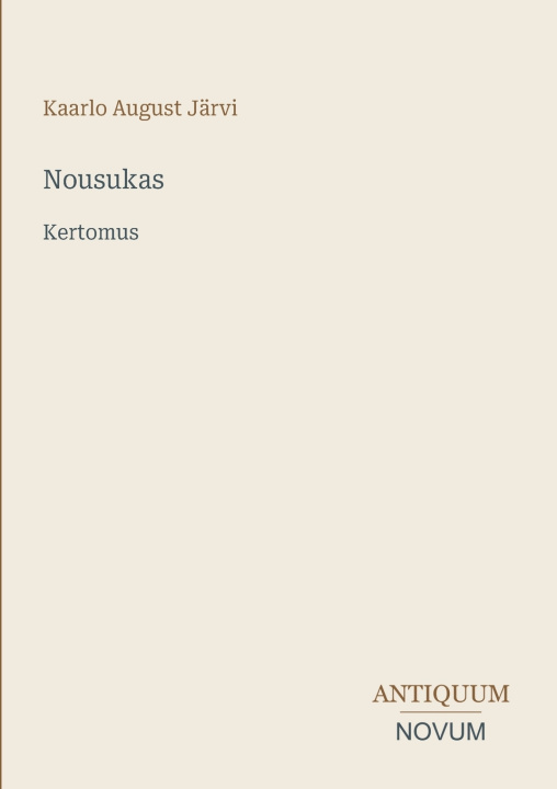 Buch Nousukas Kaarlo August Järvi