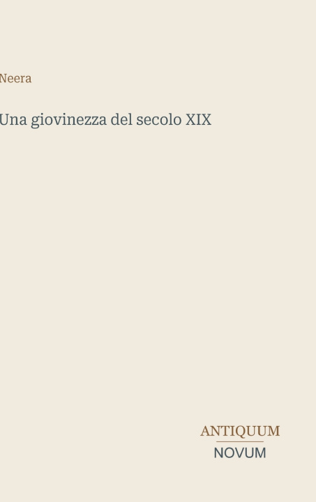 Boek Una giovinezza del secolo XIX Neera