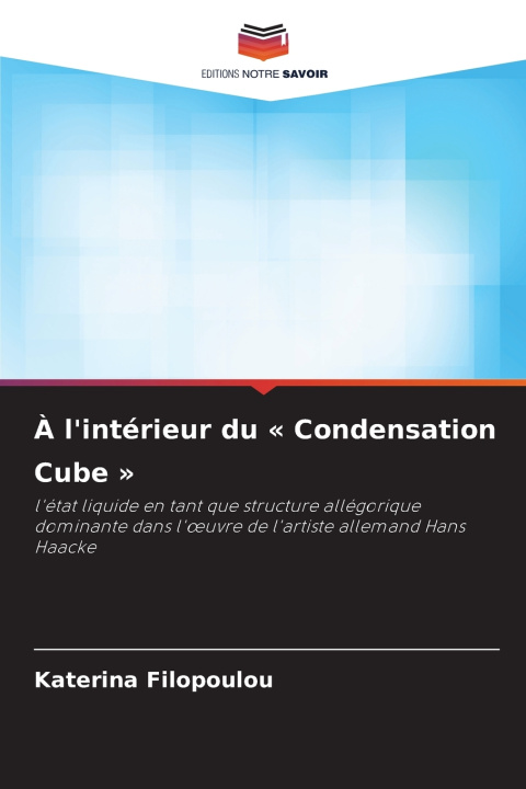 Könyv À l'intérieur du Condensation Cube Katerina Filopoulou