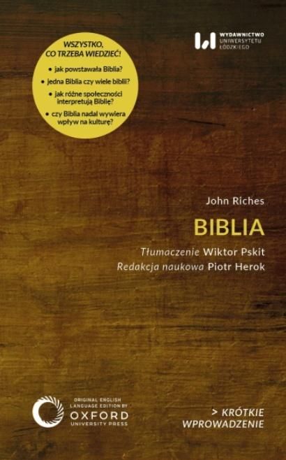 Libro Biblia John Riches
