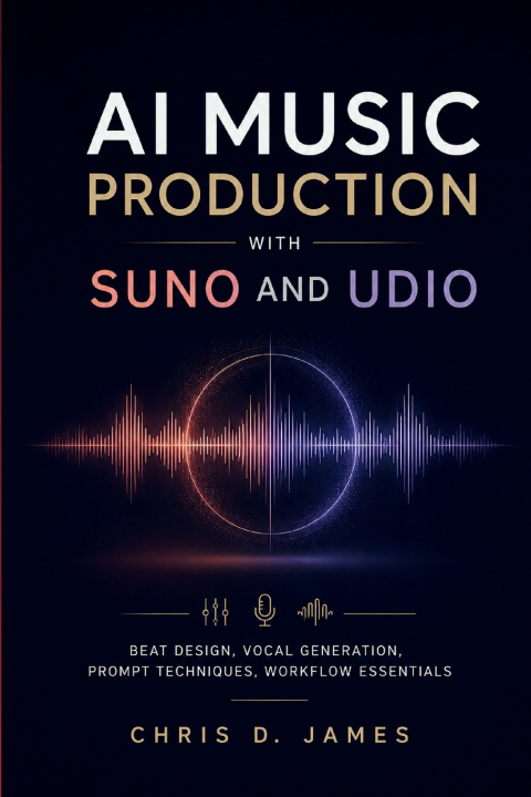 Boek AI MUSIC PRODUCTION WITH SUNO AND UDIO CHRIS D. JAMES