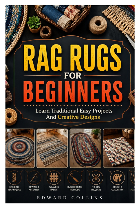 Книга RAG RUGS FOR BEGINNERS Edward Collins