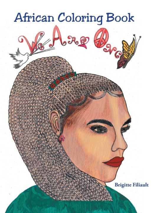 Книга African Coloring Book Brigitte Filiault