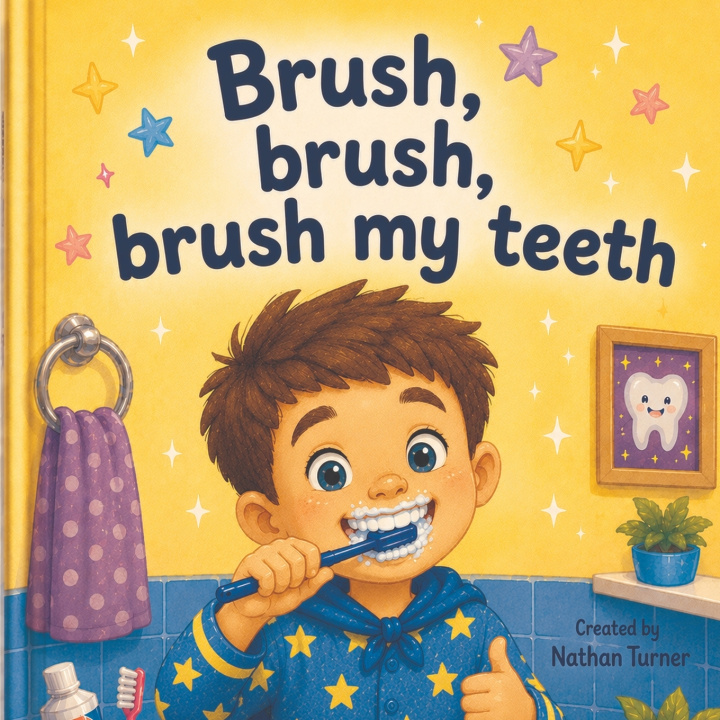 Książka Brush, brush, brush my teeth Nathan Turner