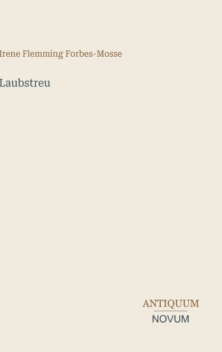 Libro Laubstreu Irene Flemming Forbes-Mosse