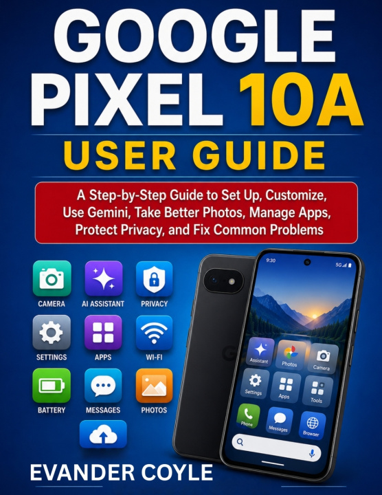 Libro Google Pixel 10A User Guide EVANDER COYLE