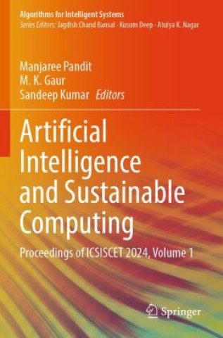 Kniha Artificial Intelligence and Sustainable Computing Manjaree Pandit