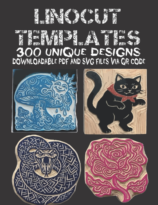 Kniha Linocut Templates printa asine