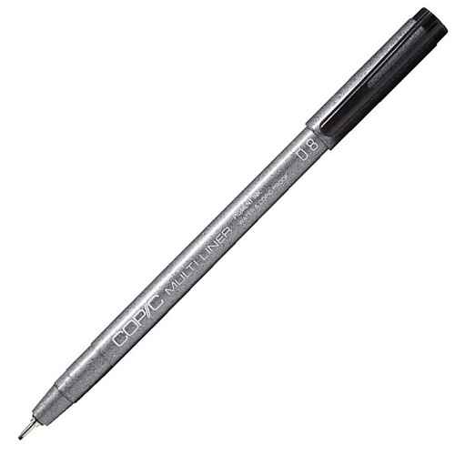 Boek COPIC Multiliner černý 0,8mm 