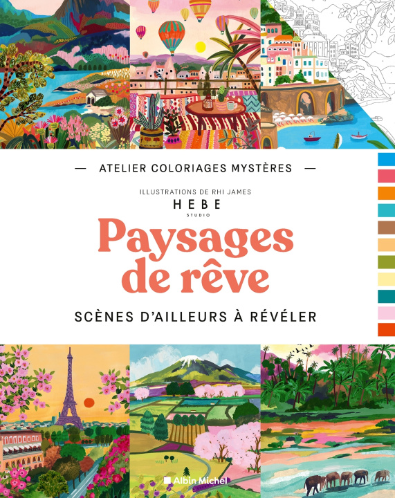 Kniha Atelier coloriages mystères - Paysages de rêves Rhi James