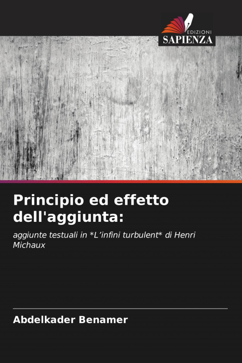 Knjiga Principio ed effetto dell'aggiunta Abdelkader Benamer