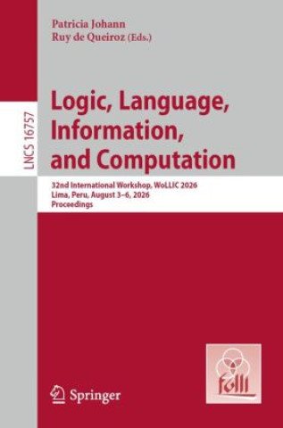 Book Logic, Language, Information, and Computation Patricia Johann