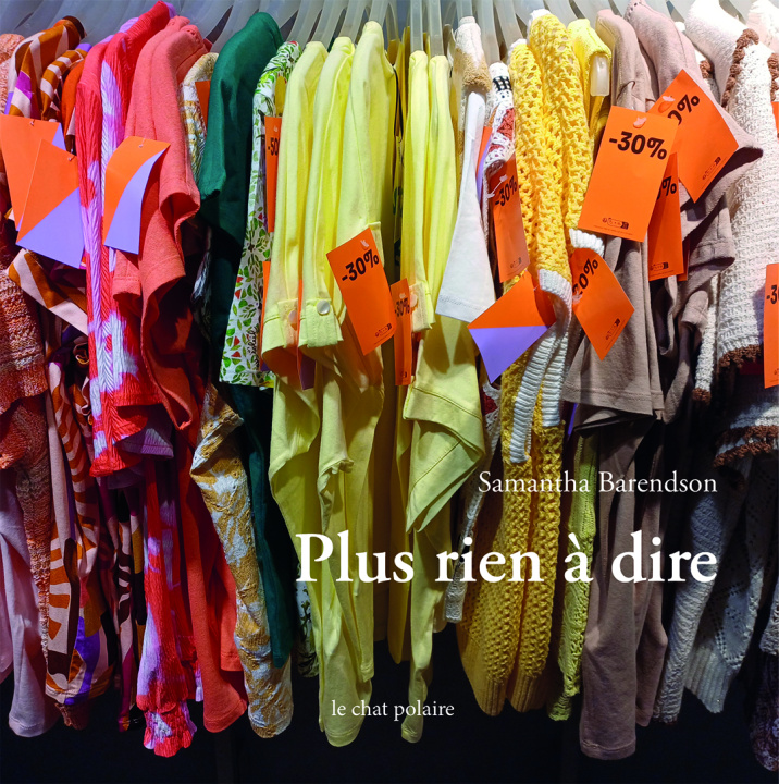 Book Plus rien à dire Barendson