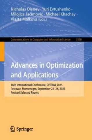Kniha Advances in Optimization and Applications Nicholas Olenev