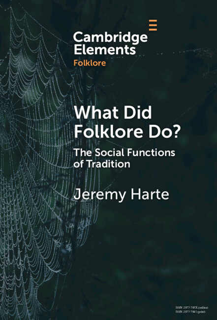 Livro What Did Folklore Do? Jeremy Harte