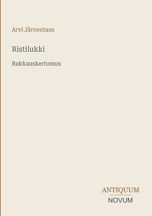 Kniha Ristilukki Arvi Järventaus