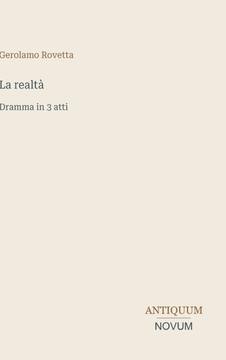 Knjiga La realtà Gerolamo Rovetta