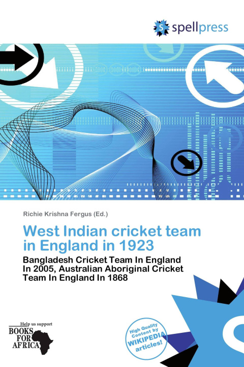 Knjiga West Indian cricket team in England in 1923 