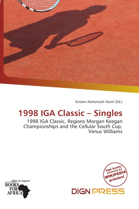 Książka 1998 IGA Classic - Singles 