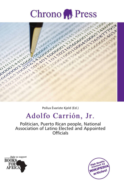 Buch Adolfo Carrión, Jr. 