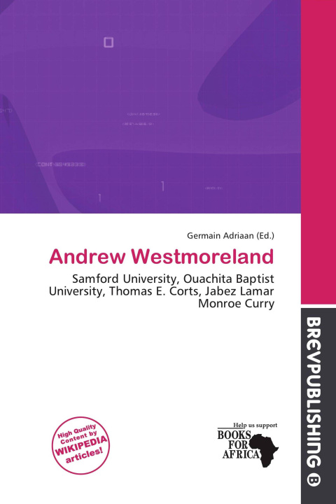 Libro Andrew Westmoreland 