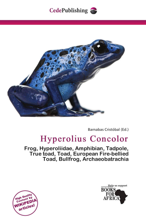 Kniha Hyperolius Concolor 