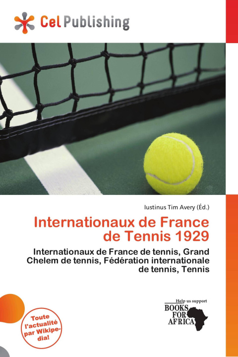 Buch Internationaux de France de Tennis 1929 