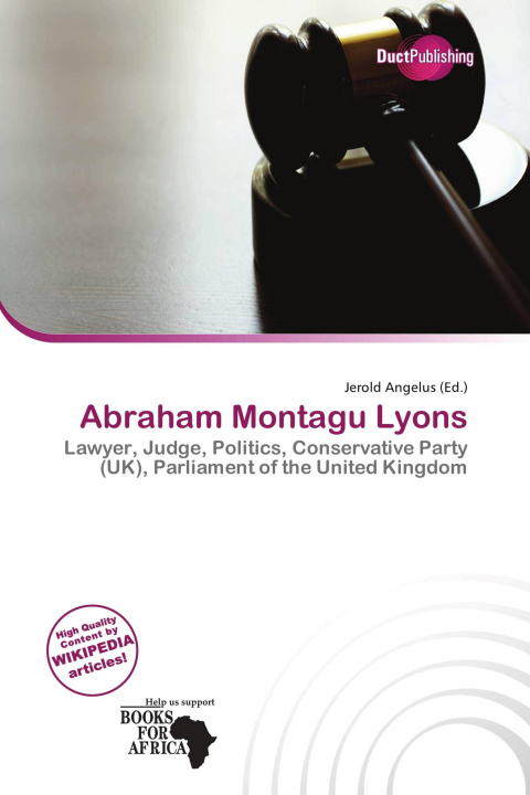 Kniha Abraham Montagu Lyons 