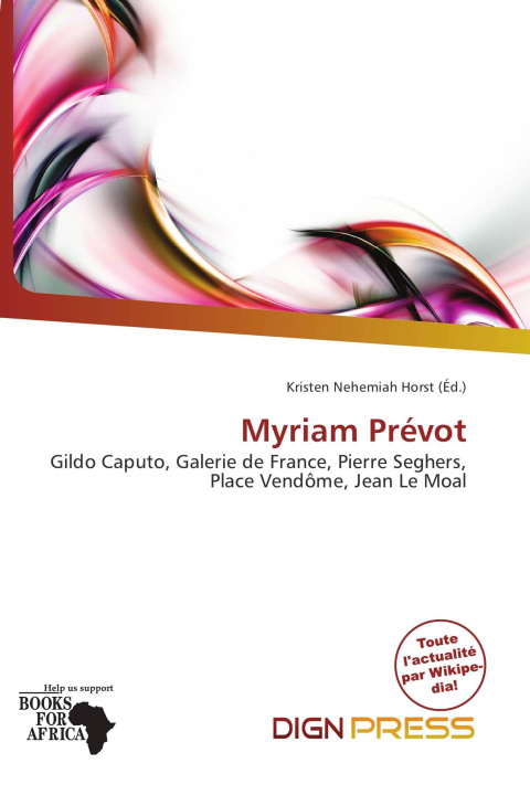Libro Myriam Prévot 