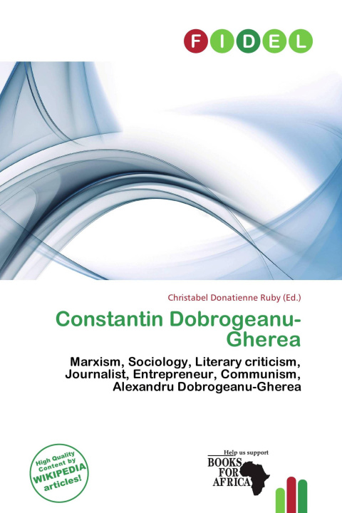Książka Constantin Dobrogeanu-Gherea 