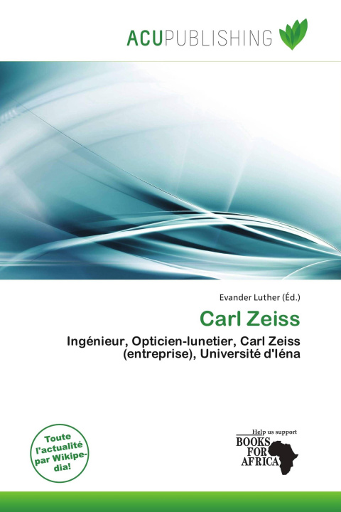 Könyv Carl Zeiss 
