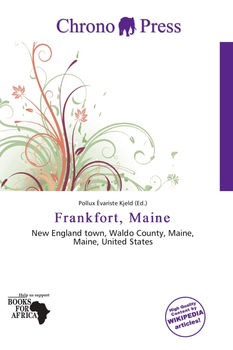 Carte Frankfort, Maine 