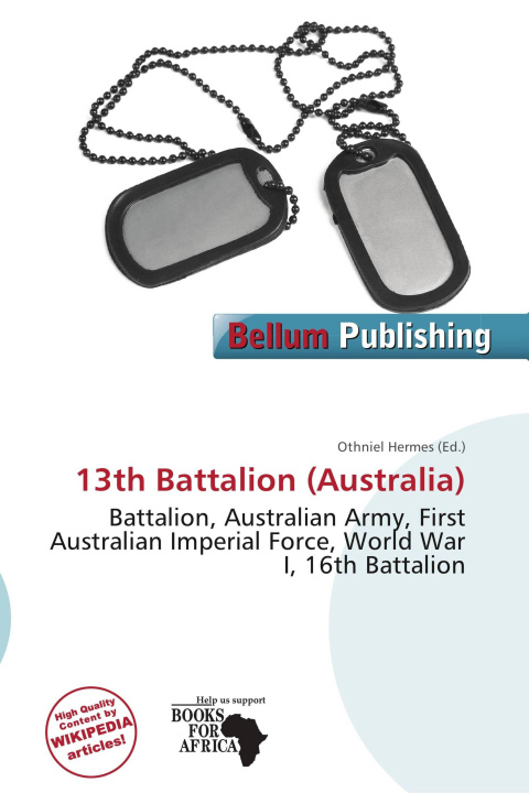 Kniha 13th Battalion (Australia) 