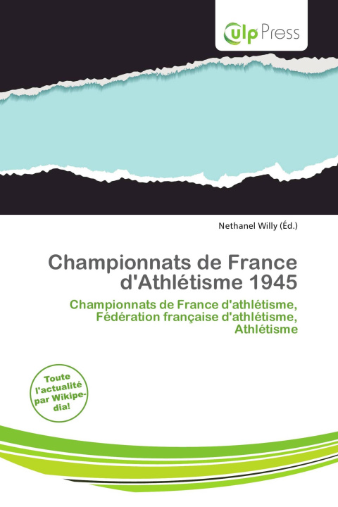 Boek Championnats de France d'Athlétisme 1945 