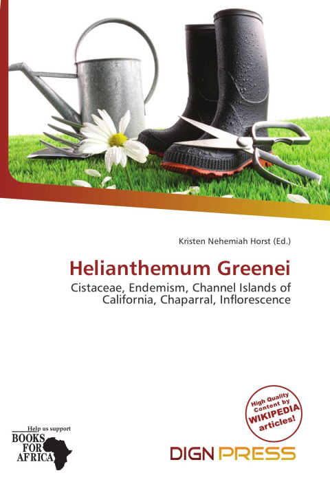Könyv Helianthemum Greenei 