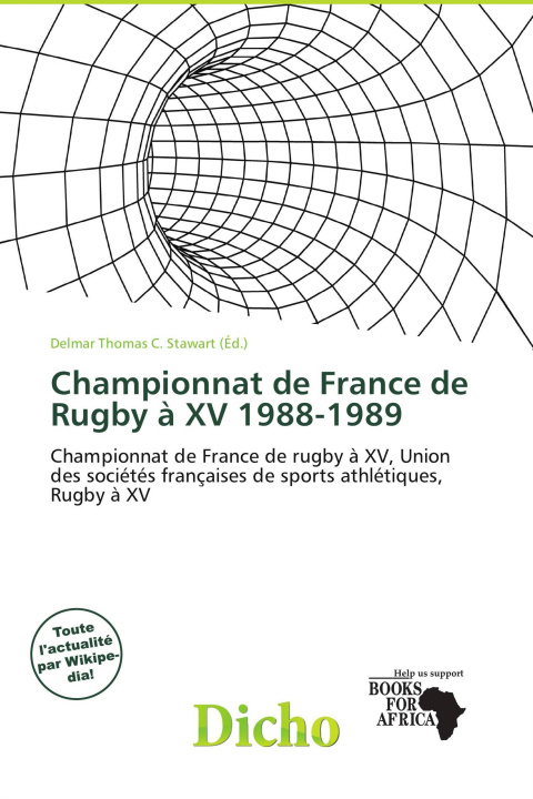 Libro Championnat de France de Rugby à XV 1988-1989 