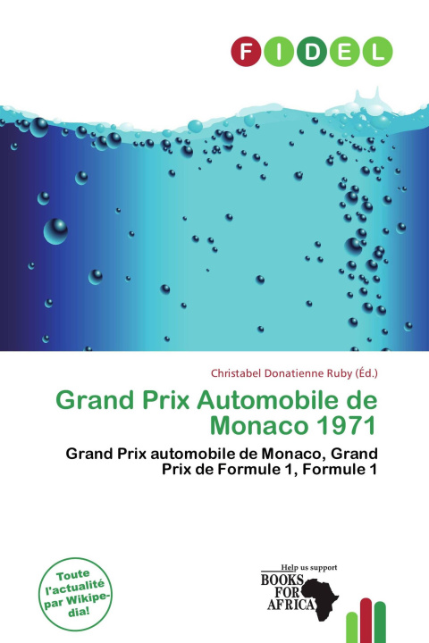 Boek Grand Prix Automobile de Monaco 1971 