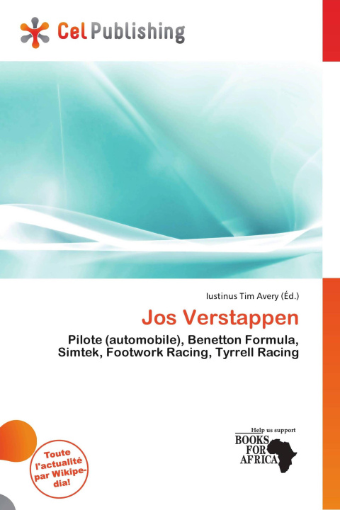 Livro Jos Verstappen 