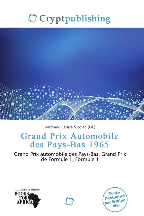 Buch Grand Prix Automobile des Pays-Bas 1965 
