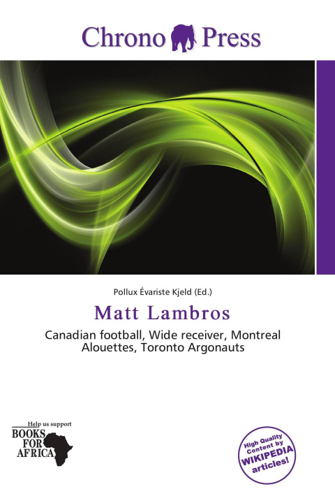 Kniha Matt Lambros 