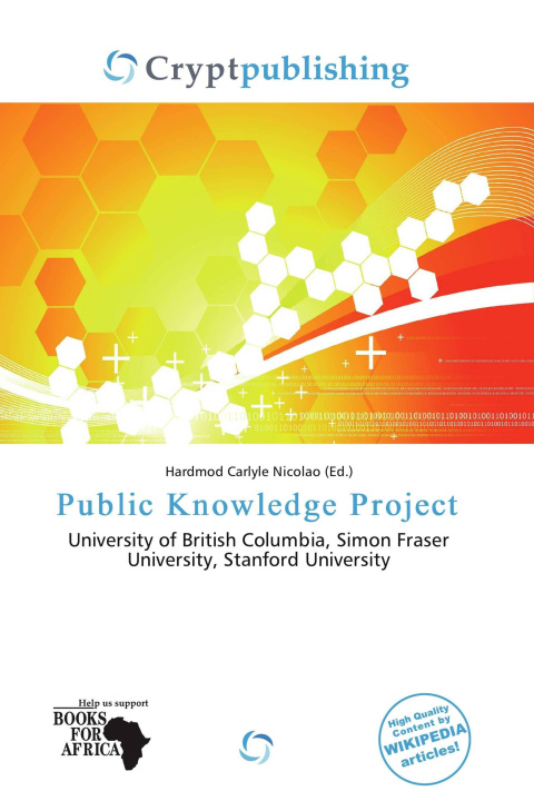 Kniha Public Knowledge Project 