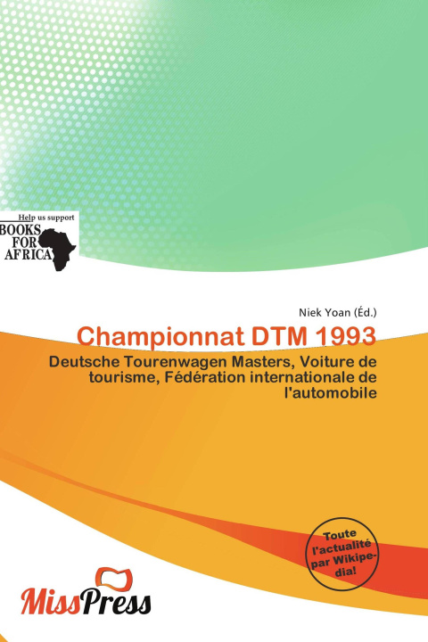 Książka Championnat DTM 1993 
